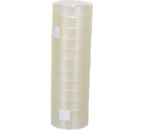 Канцелярская клейкая лента Attache 12 мм х 21 м, пластиковая втулка, 12 шт. 892699