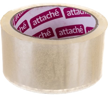 Упаковочная клейкая лента Attache 48 мм х 60 м, 40 мкм, прозрачная 129144