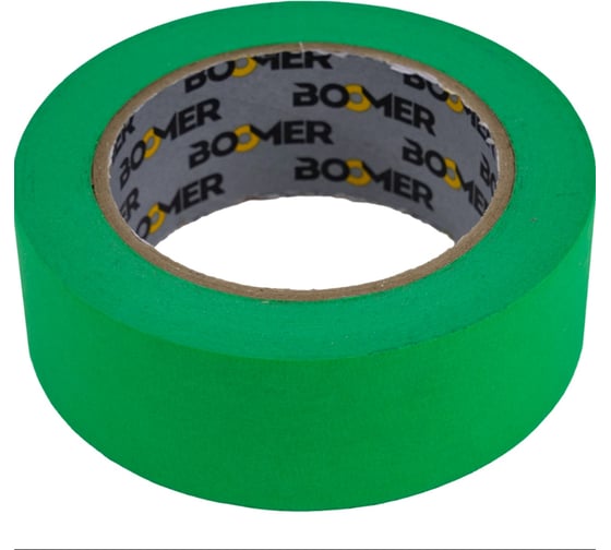 Лента маскирующая BOOMER 90С-30мин, зеленая, 25ммx40м, 8090/25