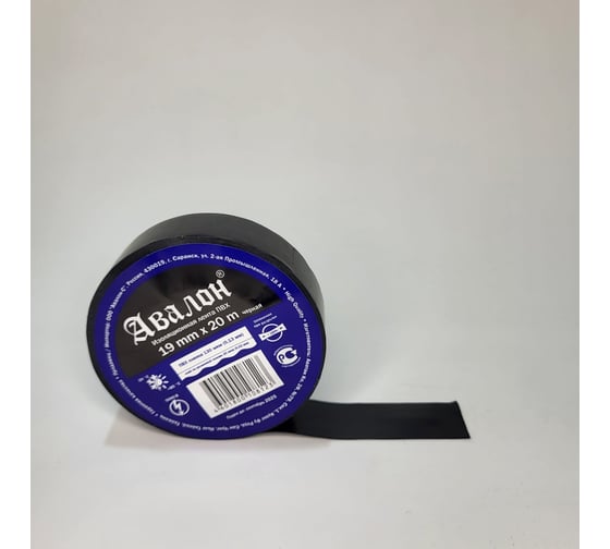 Изолента R2R 19 мм х 20 м черная 19х20 black