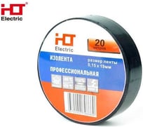 Изолента ПВХ HLT 0,15x19мм 20М (уп./10 шт) черная 084-16-025