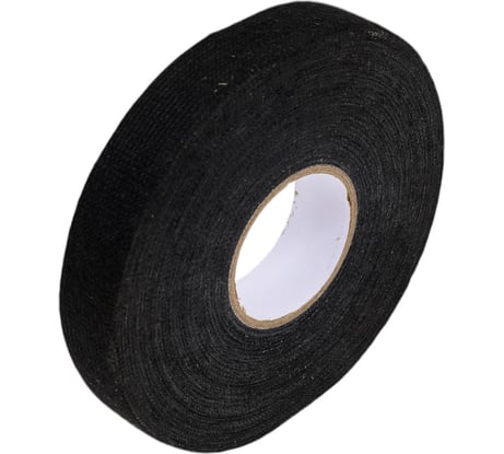 Изолента для жгутирования проводки AIRLINE 19 мм, 25 м, антискрип, на основе флиса ADFT005