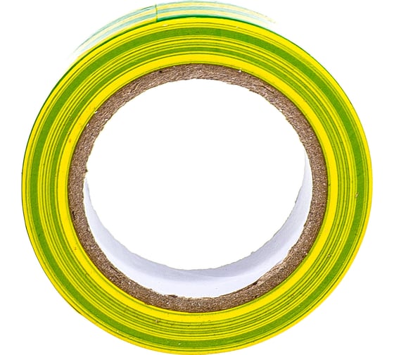 Изолента General Lighting Systems ПВХ GIT-13-15-10-YG 0,13х15мм, 10м, желто-зеленая 1/10/400 475005