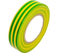 Изолента General Lighting Systems ПВХ GIT-13-15-20-YG 0,13х15мм, 20м, желто-зеленая 1/10/250 475012