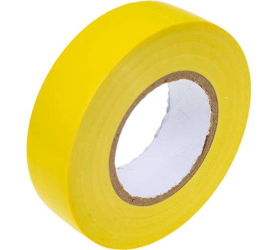Изолента General Lighting Systems ПВХ GIT-15-19-20-Y 0,15х19мм, 20м, желтая 1/10/200 475030 1