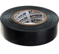 Изоляционная лента STEKKER INTP01319-20, 0,13х19 мм, 20 м, черная 32839