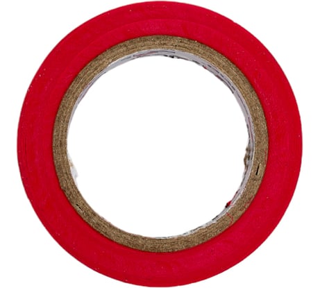 Изолента SKRAB ПВХ, красная, 15мм х 10м, 10 шт 85515