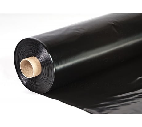 Полиэтиленовая пленка Агротема черная, ширина 6  м, 150 мкм, по 65 п. м _чс6150