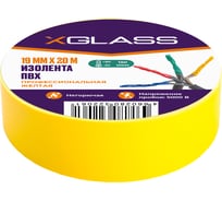 Изолента XGLASS 19м х 20 м желтая 160153