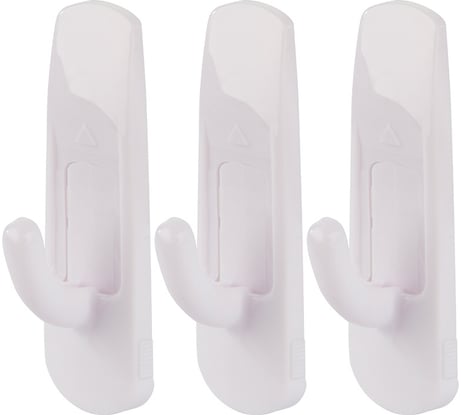 Самоклеящиеся крючки Park ABS-пластик, 1.2х1.7 см, 3 шт. 008083