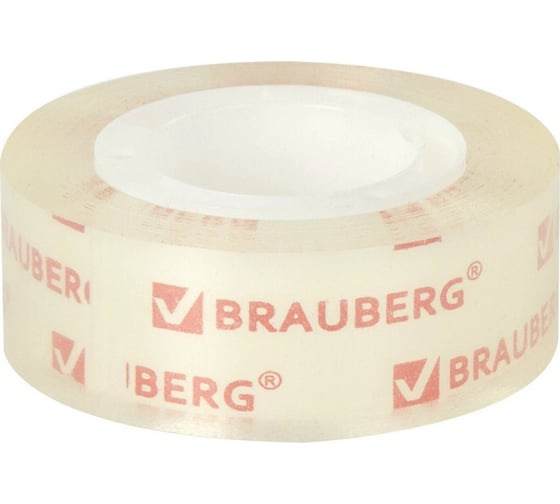 Клейкая лента BRAUBERG КРИСТАЛЬНАЯ 19 мм х 33 м, 2 шт. европодвес 227261