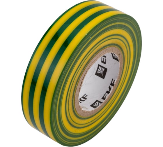 Изолента ПВХ EKF желто-зеленая 19мм, 20м, серии SafeFlex 10 шт. plc-iz-sf-yg