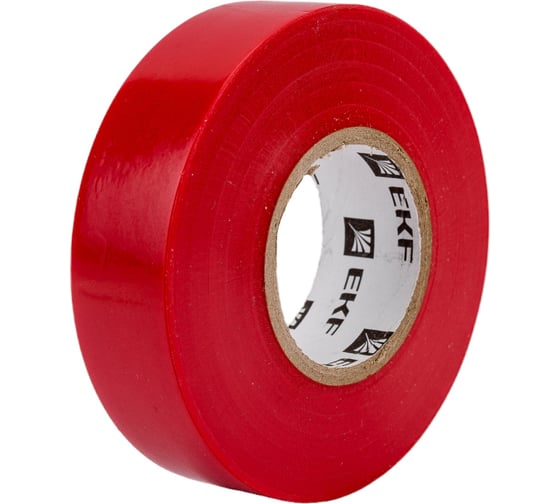 Изолента ПВХ EKF красная 19мм, 20м, серии SafeFlex 10 шт. plc-iz-sf-r