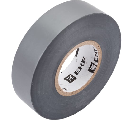 Изолента ПВХ EKF SafeFlex серо-стальная 19 мм, 20 м, 10 шт. plc-iz-sf-st