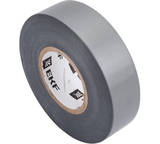 Изолента ПВХ EKF SafeFlex серо-стальная 19 мм, 20 м, 10 шт. plc-iz-sf-st