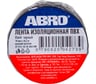 Изолента ABROПВХ чёрная 18 мм X 18,2 м ET-912-18-20-BLK-RW