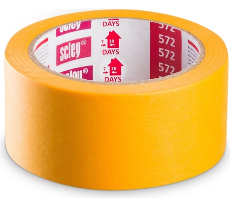 Малярная лента SCLEY серия 572, 48 мм х 33 м, ультратонкая, желтая 0300-723348