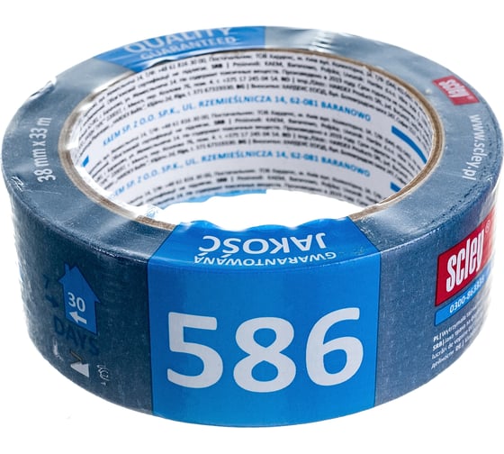Малярная лента SCLEY 38 мм х 33 м, серия 586, синяя 0300-863338