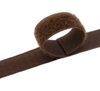 Контактная пришивная лента Hobby&pro липучка велкро крючок и петля, 2x25 см, темно-коричневый 549707/00031 549707_00031