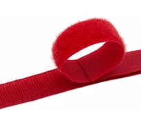 Контактная пришивная лента Hobby&pro липучка велкро крючок и петля, 2x25 см, красный 549707/00016 549707_00016