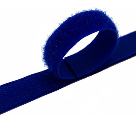 Контактная пришивная лента Hobby&pro липучка велкро крючок и петля, 2x25 см, синий 549707/00014 549707_00014