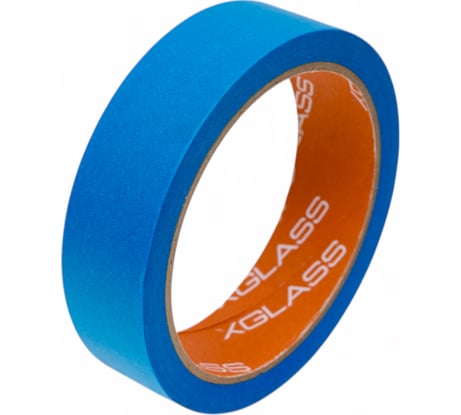 Лента малярная для точных линий XGLASS бумага Washi, синяя, 25 мм, 25 м 160471