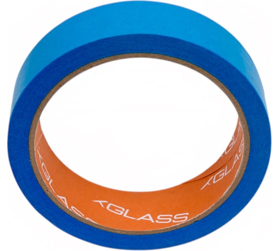 Лента малярная для точных линий XGLASS бумага Washi, синяя, 25 мм, 25 м 160471