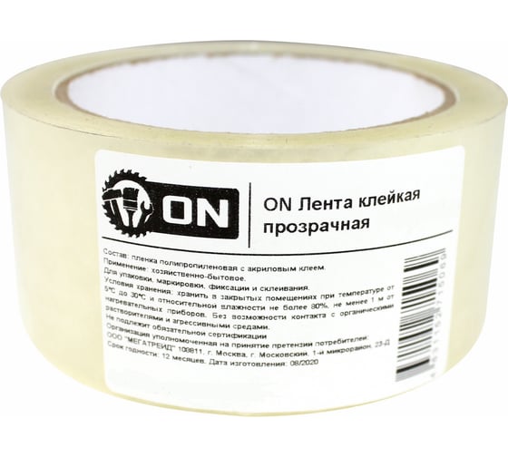 Клейкая лента ON прозрачная 48 мм x 36 м 02-20-004 1