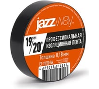 Изоляционная лента Jazzway ПВХ 19мм (рул.20м) черная 5014503