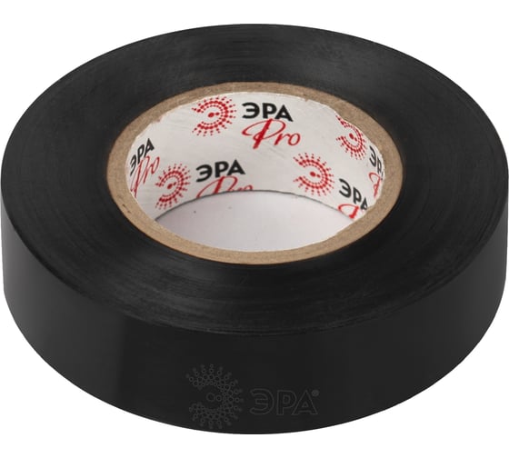 Изолента ЭРА ET1925BLACK ПВХ, 19 мм, 25 м, черная Б0064240