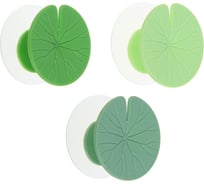 Крючки самоклеящиеся VETTA в виде листьев Лотоса, 2 шт. 440-011