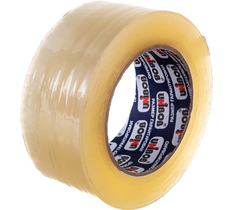 Лента клейкая упаковочная Unibob прозрачная 48 мм х 132 м 600 211727 31247
