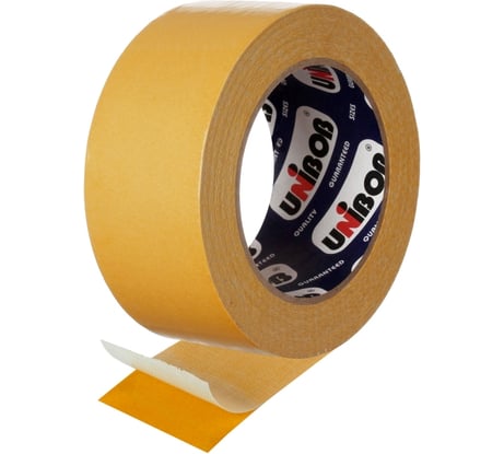 Двухсторонняя клейкая лента UNIBOB тканевая 25 мм х 25 м 211742