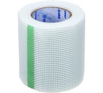 Серпянка стеклотканевая самоклеящаяся ЕРМАК сетчатая армирующая лента, 100 мм, 20 м 446-056