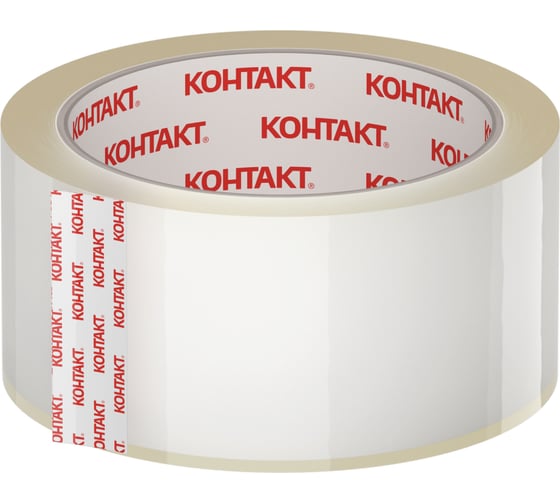 Упаковочная клеящая лента КОНТАКТ Универсальная, 48мм х 50м 23694