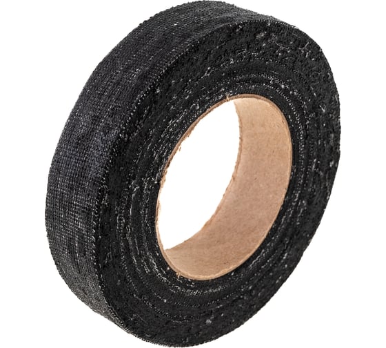 Изолента ОНЛАЙТ OIT-H20-10/BL ХБ, черная, 125 г, 0,35х20 мм, 10 м 61153