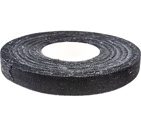 Изолента ОНЛАЙТ OIT-H15-20/BL ХБ, черная, 200 г, 0,35х15 мм, 20 м 61160