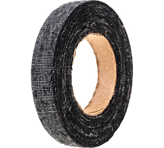 Изолента ОНЛАЙТ OIT-H15-10/BL ХБ, черная, 100 г, 0,35х15 мм, 10 м 61152