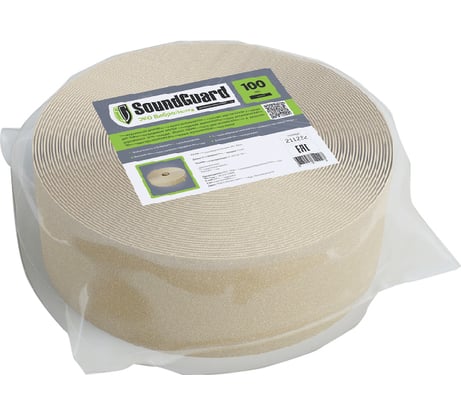 Демпферная виброгасящая лента SoundGuard Эко ВиброЛента (20 м, 100 мм, 3,5 мм) 211224