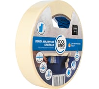 Лента малярная клейкая Toolberg на крепированной бумаге 25мм х 50м, T4P ЛА-00003435
