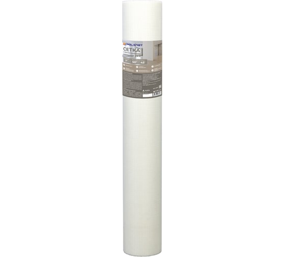 Сетка стеклотканевая малярная Polinet 2х2мм 1х40м 45 гр/м2 250007