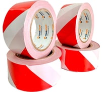 Лента Стройштуки 50 мм, 150 м, для ограждения, бело-красная УТ-00033070