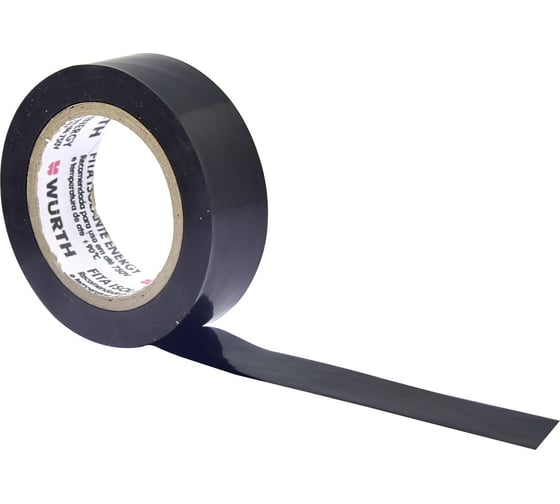 Изолента Wurth PVC черный 18мм х 20м х 0.13 мм 1985182001092 1 1
