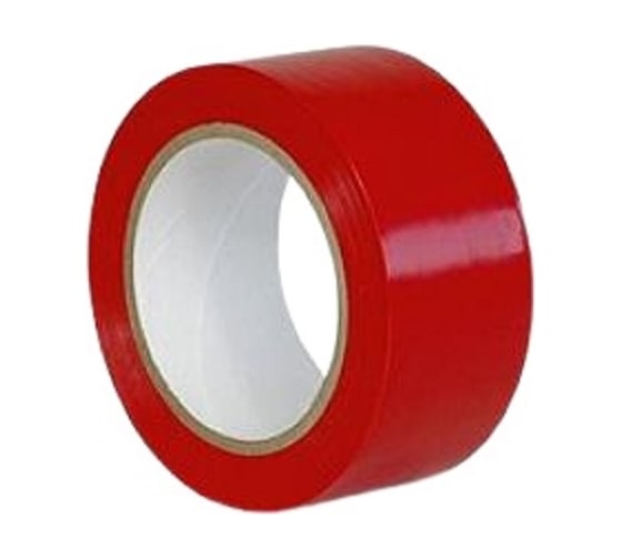 ПВХ лента для разметки Mehlhose GmbH толщина 150 мкм, цвет красный, 50 мм х 33 м KMSR05033