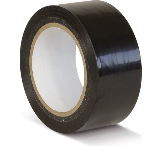 ПВХ лента для разметки Mehlhose GmbH толщина 150 мкм, цвет черный 50 мм х 33 м KMSS05033