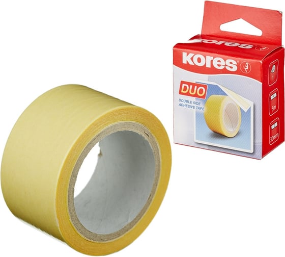 Двусторонняя канцелярская клейкая лента Kores 30х5 170372