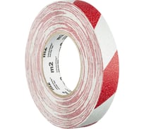 Противоскользящая лента Mehlhose GmbH цвет красно-белый, 25 мм х 18,3 м M1YR025183