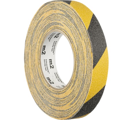 Противоскользящая лента Mehlhose GmbH цвет желто-черный, 25 мм х 18,3 м M1WR025183