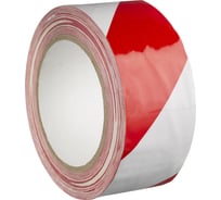 ПВХ лента ОПП для разметки Mehlhose GmbH толщина 190 мкм, цвет красно-белый, 50 мм х 33 м KMLY05033