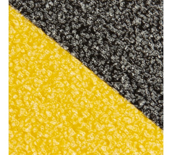 Противоскользящая лента Mehlhose GmbH цвет желто-черный, 50 мм х 18,3 м M2WR050183